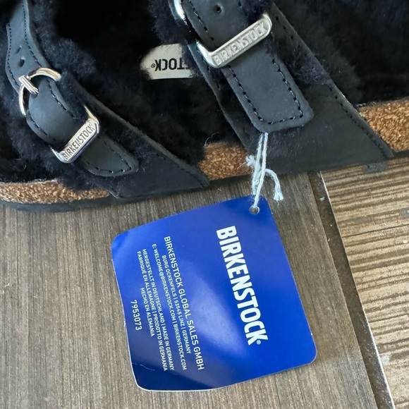 Birkenstock Mayari Shearling Natural Leather Oiled sandals size 7 - Picture 11 of 12